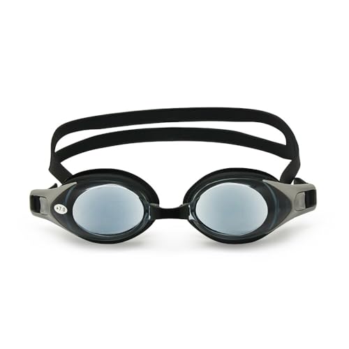 EnzoDate Gafas de natación ópticas para hipermetropía RX de + 1,0 a + 8,0, miopía de -1,0 a -8,0, para Adultos y niños, protección Frente a Rayos Ultravioleta