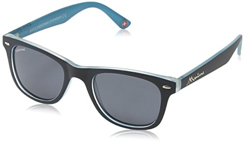 Montana Eyewear MP41C Sunglasses, Negro/Azul, 1 Unidad (Paquete de 1) Unisex