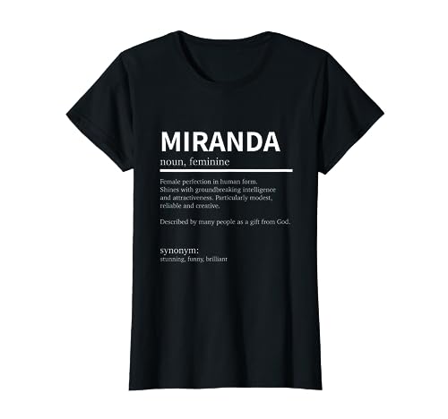 Definición Miranda Nombre Miranda Nombre Miranda Camiseta