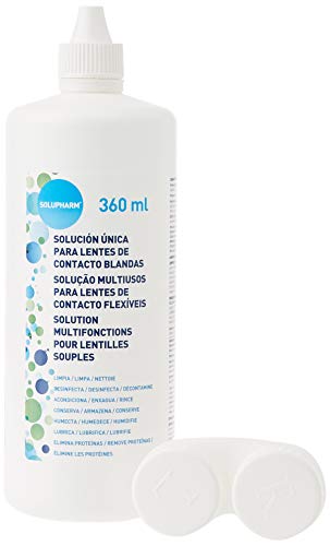 Solupharm Solución Única para Lentes de Contacto Blandas ,360 ml (Paquete de 2)