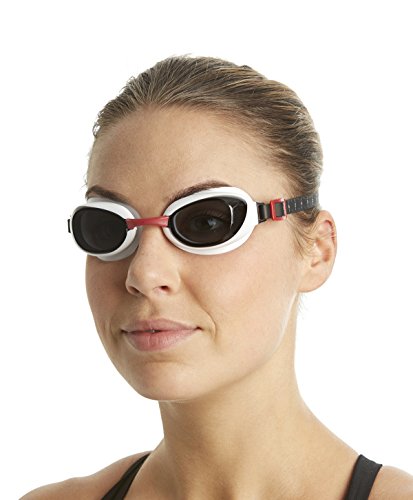 Speedo Aquapure Gafas de natación Unisex Adulto, Rojo, Talla Única