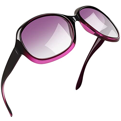 Joopin Moradas Gafas de Sol Mujer Degradadas Polarizadas Protección UV400 Diseño Grande Moderno Elegante Oversized Sunglasses Women